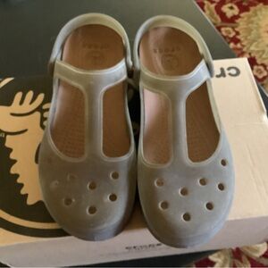 CROCS Womens Tan Comfy Shoes